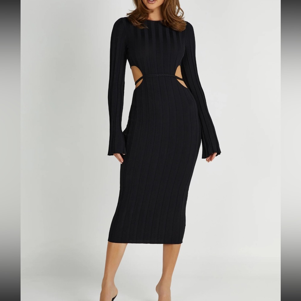 MESHKI Elodie knit midi dress